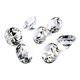Kristall Glas Diamant,30 Stück Deko Diamanten Klare Kristall Glas Diamant Dekosteine Decorative Diamonds für Hochzeitsbevorzugung Dekorationen Wohnkultur Partydekoration Schaufensterdekoration