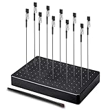 Ruimooto Modellbau Zubehör, 10 Krokodilklemmen, 1 Bürste und 1 Base. Robuste und stabile Dritte Hand. Ideal für Modellbau zubehör, Airbrush zubehör, Lackierständer und Helfende Hand Löten.