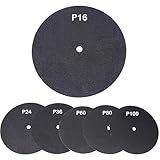 Siliziumkarbid Doppelschleifscheiben Ø 406 mm Treibteller für Schleifmaschine, Betonschleifer. Doppelseitiges Schleifpapier, ideal für Holz und Beton – Körnung 16, 5 Stück Schleifscheiben