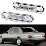 POPMOTORZ LED Kennzeichenbeleuchtung für E-Class W124 E-Class Coupe 190 Series W201 C-Class W202, LED Nummernschildbeleuchtung mit Canbus Fehlerfrei 2835 SMD, 2 Stück