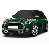 Autoabdeckung Wasserdicht Ersatz für Mini Cooper 3 Door 2000-2025, Sonnenfest Hälfte Autoabdeckung, Halbgarage UV Beständige Halbe Auto Abdeckplane Staubdicht Schneefest Outdoor Indoor