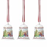 Hutschenreuther 02250-722828-28706 2023-Weihnachtsklänge Porzellan Glocken, 3 Teilig