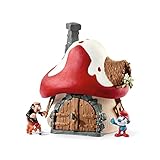 SCHLEICH 20803 Schlumpf Haus mit 2 Figuren, für Kinder ab 3 Jahren, The Smurfs™ - Spielset