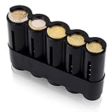 Münzbox - Münzspender Euro mit 5 Fächern - Münzsortierer mit Schnell-Fixierung, coin holder, münzen aufbewahrun, kleingeld aufbewahrung - Aus Kunststoff