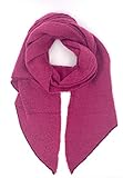 stylx Damen weicher unifarbener Web Schal in asymmetrischer Form, Winter, Stola Pcpyron Long Scarf Noos (brombeer)