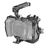 SMALLRIG Camera Cage Basic Kit für Blackmagic Design Cinema Camera 6K, Vollkäfig für BMCC 6K, mit oberem Griff, SSD-Montagehalterung, Kabelklemme und Objektivadapterhalterung - 4574