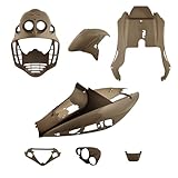 One by Camamoto | Kompletter Kunststoffverkleidungssatz für Malaguti F12 LC Phantom, Baujahr 2003-2007 - Farbe Grau Nardo