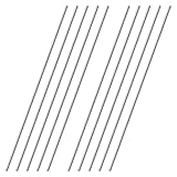 OFFCUP Edelstahlstäbe, 10 Stück Edelstahl Rundstäbe 2mm x 300mm Rundstab 304 Edelstahl Rundstangen Metallstange Stabstahl Solide Vollrundstab Rundstahl für DIY Handwerk Modellauto Flugzeug