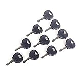 ANGEEK 10 STK Ersatzschlüssel 14607 Zündschlüssel für JCB Bobcat BOMAG Manitou Traktor