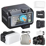 Godox iT30Pro-N iT30Pro N Mini KameraBlitz mit Weißem Diffusor Speedlite Camera Flash 560 Blitze bei Voller Wireless Master & Receiver Leistung 2.4G TTL Touchscreen für Nikon Kamera DSLR (Schwarz)