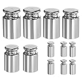 QUARKZMAN 12-teiliges Kalibriergewicht-Set 5g 10g 200g 500g 1kg M1 Präzision verchromter Stahl für digitale Waagen
