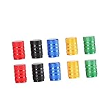 HIAKDOFT 40 Stück Teiliges Aluminium Ventilkappen für Auto und Motorrad Leichte Farbige Reifenventilkappen mit Schraubverschluss Staubdicht und Schmutzabweisend Passend für Zufällige Farbe