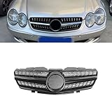 Ydxlcsyy Frontstoßstange Kühlergrill, Auto Front Nebelscheinwerfer Grill Abdeckung, für Mercedes-Benz SL R230 2007-2009