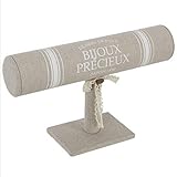ATMOSPHERA Ständer für Armbänder, Textil-Ständer, 23 x 7 x 15 cm, beige