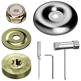 7 Stück Freischneider Ersatzteil Unkrautbürste Zubehör für Motorsense, Universal Freischneider Adapter, Ersatzteile für Motorsense Rasenmäher Ersatzteile, Rasentrimmer Messer Blade Adapter Kit