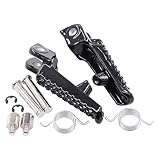 Motorrad Fußstütze Vorne Fußraste Pedal Stifte vordere Fußrasten Fussrasten Fußpedale Vorderpedal schwarz links rechts für Honda CB1000R SC60 CB 1000 R CBR 1000 RR SC57 SC59 CBR 600 RR PC37 CBR600RR