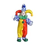 Ronyme 24cm Clown Puppe Figur Porzellan Clown Modell Handwerk für Dekoration