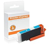 Printer-Express XXL Premium Tintenpatrone mit Chip ersetzt Canon CLI-551, CLI551, CLI-551C, CLI551C Druckerpatrone für Canon Pixma IP7250 MG5450 MG6350 MX725 MX925 / IP 7250 MG 5450 MG 6350 MX 725 MX 925 Drucker cyan