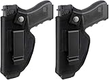 Holster,Bein Holster Pistole,Taktisches Pistolenholster 2er Pack Gürtelholster Waffenholster Taktisches Pistolenholster für Rechts und Linkshänder Concealed Carry mit Metallclip
