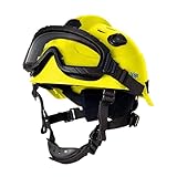 Dräger HPS 3500 Set Basis Verstellbarer Sicherheitshelm mit Schutzbrille gelb für Baustellen, Bergbau, Feuerwehr und Notfalleinsätze