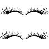 Garneck Auto-Wimpern für Scheinwerfer, 2 Paar, schwarze Wimpern, Karosserie-Aufkleber, Windschutzscheiben-Aufkleber für Fahrzeug, Auto-Dekoration
