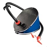 Intex 68610E Giant Bellows Fußpumpe - Luftpumpe - 30 cm - Mit 3 Düsenaufsätze Schwarz