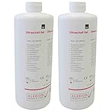 2x 1000ml Ultraschall-Gel Sono-Ultraschall Gel Kontakt-Gel Medizinisch Gleit-...