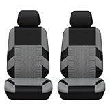 ZCCZQF Auto Sitzbezüge Set für VW Golf 5 6 7 8 GTE GTI GTD, Atmungsaktiv Verschleißfest Komfortabel Allwetter Vorne Rückbank Autositzbezüge Sitzschoner,2 Seats-Grey