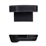 HSHTTKL Auto sitzspaltfüller für Audi 90 (B2, B3, Typ 81 85 89,89Q,8A) 1984 1985 1986 1987 1988 1989 1990 1991, Autositz Abstandshalter Sitzlückenfüller für Autositze,Brown Main Driver