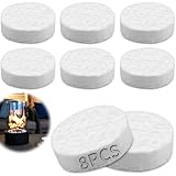 TXXATX 8 Stück Keramikwolle für Bioethanol 85x85x25mm Glaswolle Keramik Wolle Kamin Keramikschwamm Keramische Wolle Ethanol Ceramic Wool für Bio Ethanol Kaminofen Indoor Gel Tischkamin