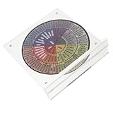 DIYEAH Acryl Emotionsrad Tischdekoration Emotionstafel Kompakt Tragbar Vielseitig Für Büro Zuhause Schule Psychische Gesundheit Dekor Klar Lesbar Harmonische Farben Elegantes Design
