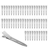 50 Stück Haarklammer, Haarclips 5,5 cm, Haarspangen Silber, Haarklammern Friseurbedarf, Haarclips Damen Friseur, zum Stylen und Schneiden