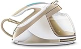Philips Dampfbügelstation GC9642/60 PerfectCare Elite Silence, 2400 W, Optimal TEMP, 7,2 bar Dampfdruck, 490 g/Min Dampfstoß,1.8 Liter, Weiß/Gold