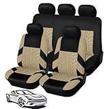 Autositzbezüge Sets für Land Rover Evoque Discovery Sport Range Rover Velar 3/4/5, 5-Sitze Vollständig Geschlossener Komfortabler Autositzbezug, Abriebfest Full Set Sitzbezüge Sitzschoner Zubehör