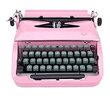 Schreibmaschine vintage rosa