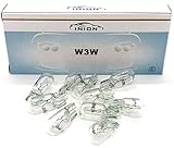 10x Stück W3W W2.1x9.5d T10 3W 12V Glühlampe Autolampen Zugelassen (W3W)