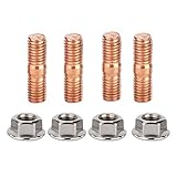 EBTOOLS Hochfester Turbo-Stehbolzensatz M10x1,50 Gewinde T3 T4 T6 Hochfester Turbo-Stehbolzensatz Flanschmuttern