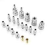 Kafuty 18 stücke Luftanschluss 1/4 Luftleitung Schlauch Kompressor Fitting Anschluss Schnellverschluss Set für Pneumatische Eisenteile