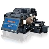 SKYSHL Kern-Ausrichtungs Glasfaser Spleißgerät 4,3Zoll TFT-Touchscreen LWL Kabel Spleißen(Mit 10 Elektroden und Werkzeugen) FTTH SM MM DS NZDS Optical Fiber Splicing Fusion Splicer(SS414F)