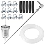 18 Stück Kraftstoffschlauch Set, Hocheffiziente Filtration, Haltbarkeit, Kraftstofffilter, Verunreinigungen Filtern, Benzinschlauch Benzinfilter Rasenmäher, für Eberspacher/Webasto-Heizung