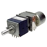 ALPS 10K Log mit Motor Stereo RK27112MC Dreh-Poti 10KAx2 Ohm logarithmisch 6mm