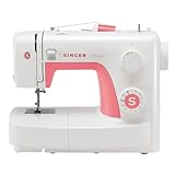 Singer Simple 3210 Freiarm-Nutzstich-Nähmaschine, weiß-rosa