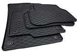 Kfzpremiumteile24 Gummimatten Kompatibel mit Passat 3C B6 B7 Baujahr 2005-2014 Premium Fußmatten Gummi Schwarz 4-teilig