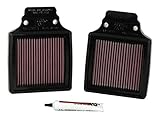 K&N Motorluftfilter: Hochleistungs-, Premium-, Powersport-Luftfilter: Passend für KAWASAKI 2000–2006 (ZX1200 Ninja ZX-12R) KA-1299-1