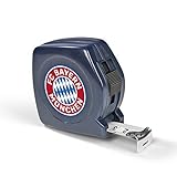 FC Bayern München 5m Kunststoff Maßband - Plastic Tape Measure - Weiß, Blau, Schwarz - Modell 3250 - 158g