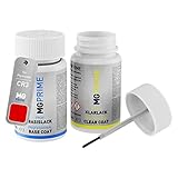 MG PRIME Autolack Lackstift Set für Plymouth CR3 Carrera Red/Flash Red Basislack Klarlack je 50ml