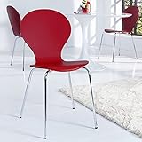 cagü Retro Lounge Design Klassiker Stuhl JACOBSEN Rot