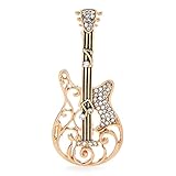 GTGX HK Anstecker Brosche Broschen Strass-Gitarre-Broschen for Frauen Männer Music Instrument Party Office Brosche Pins Geschenke broschennadeln Anstecknadeln