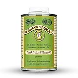 Hermann Sachse Teakholz- Pflegeöl - 500ml - Holzpflegeöl - Holzöl - Teakholzöl farblos. -Teaköl zur Erst- und Nachbehandlung für Gartenmöbel außen - Hartholz Pflegemittel - Made in Germany