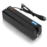 MSR605X Kreditkartenleser Schreibmaschine, USB Mobiles Kartenterminal für Windows & Mac, 3 Spuren Unterstützung von IBM, ISO, ANSI, DIN für Verschiedene Geschenkkarten